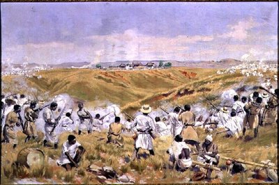 The Battle of Tsaratsora, Madagascar, 1st July 1895 by Louis Tinayre